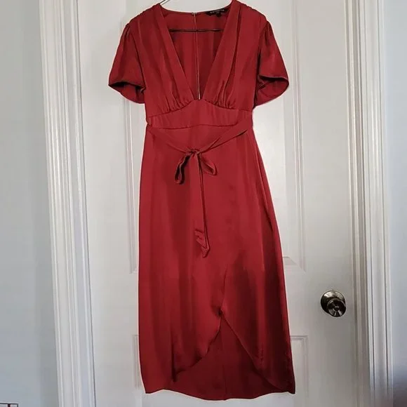 strapless open back dress Baby/Toddler Twirl Dress - Scarlet Red | 100% Organic main image 1